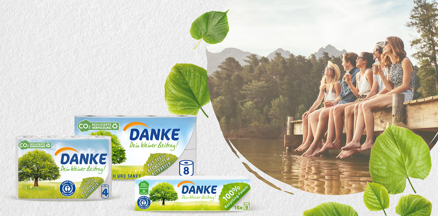 100% RECYCLING. WEIL DIE UMWELT ZÄHLT.